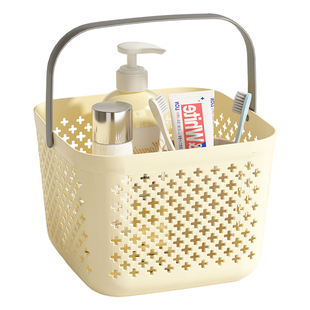 洗澡篮子手提浴室洗漱用品浴筐正方形收纳筐洗浴篮塑料宿舍置物篮