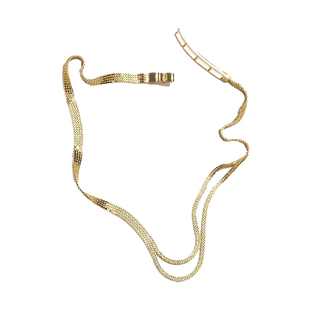 【正品】以色列knobbly双层分裂项链 简约冷淡风金色锁骨链choker