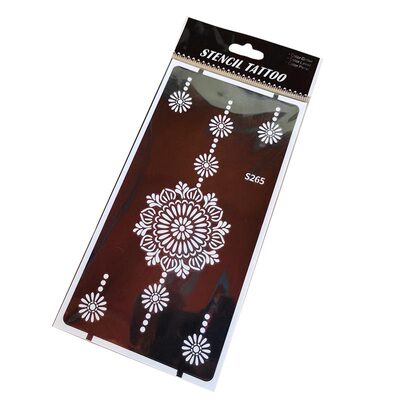 东南亚流行身体纹身彩绘镂空模板