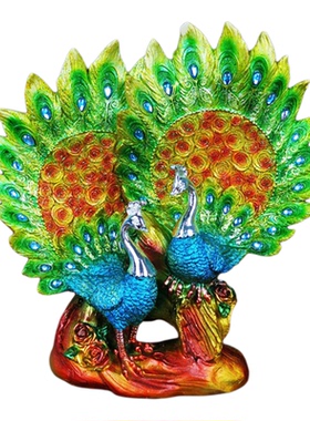 欧式孔雀创意家居摆件