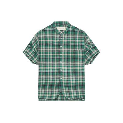 BEAMSBOY格纹短袖衬衫复古文艺