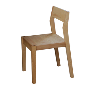 原木餐椅靠背椅 红橡实木餐椅黑胡桃樱桃木北欧简约原木书桌椅子