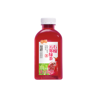 石榴云雾绿茶500ml*5瓶含NFC石榴汁原叶萃取茶饮料0脂肪果茶饮品