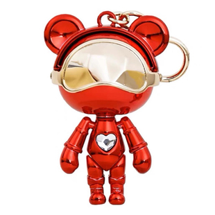 星际熊官方情侣金属钥匙扣两只装可爱公仔汽车挂饰配饰生日礼物