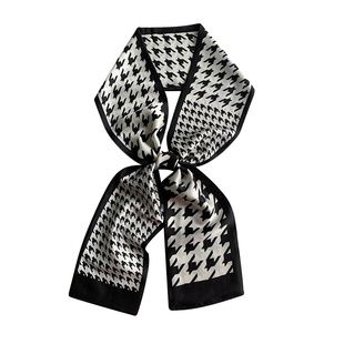 丝巾女士2026新款小长条系脖领巾高级感妈妈颈饰时尚百搭搭配衬衫