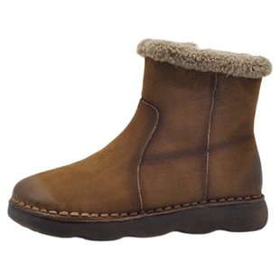 Artmu阿木复古鞋子女鞋冬雪地靴女款2025新款冬季保暖加绒靴子