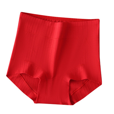 高档独立包装纯棉红色小平角内裤