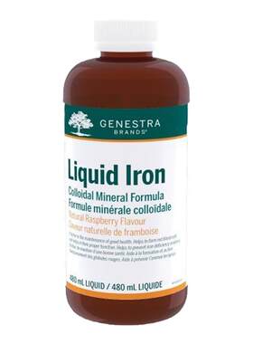 加拿大 Genestra Liquid Iron 补铁口服液Raspberry 480mL