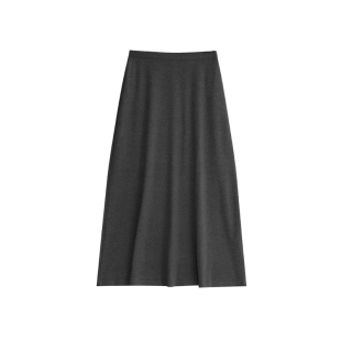 深灰色半身裙女春夏秋高腰显瘦a字包臀裙小个子莫代尔鱼尾长裙潮