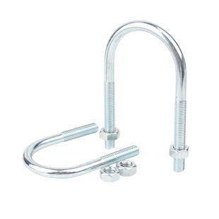 镀锌U型螺栓加长螺丝带螺母套装U形夹管卡固定连接件卡扣抱箍管夹