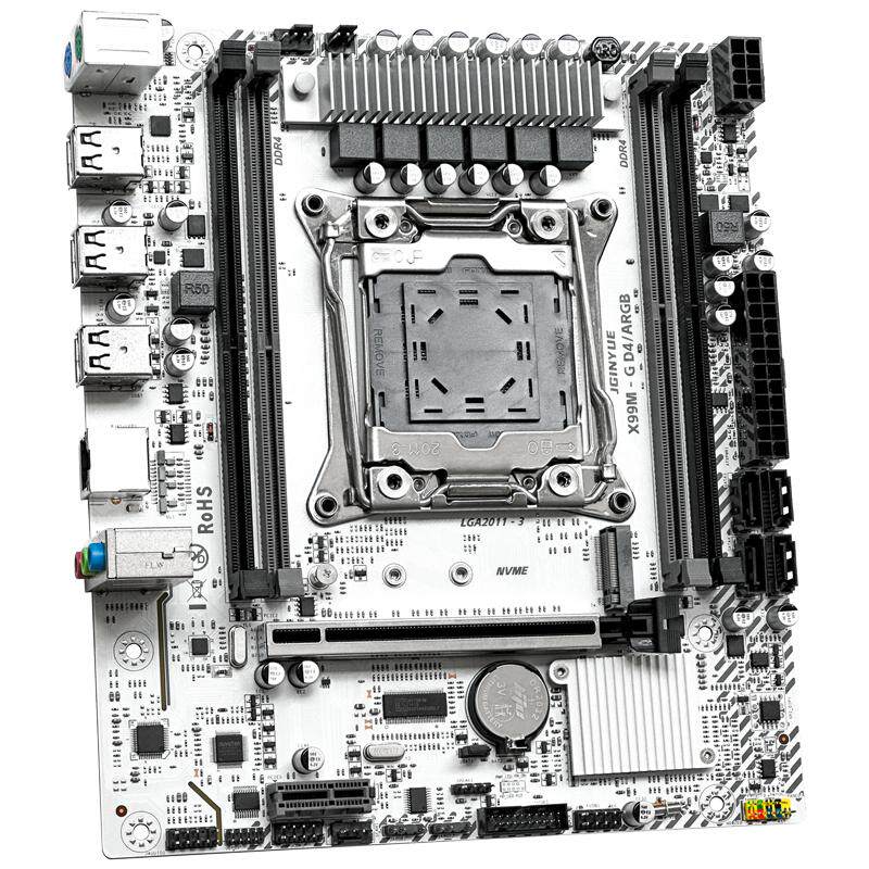 全新精粤非华南X99M-G D3D4台式机电脑主板白色2011针CPU游戏多开