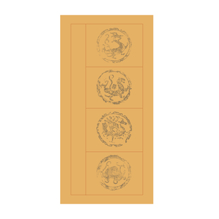 蜡染瓦当四言对联纸四尺四开粉彩方格宣纸半生半熟楷书隶书毛笔字书法国展比赛作品专用初学者软笔练字练习用