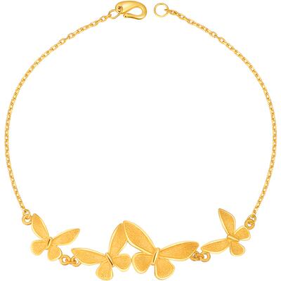 明牌珠宝女友afk0157足金手链