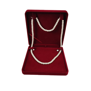 高档珠宝首饰盒绒布长款毛衣链珍珠项链包装盒饰品收纳盒包邮