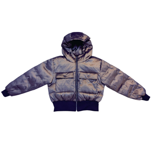 此岸歌声*原创设计店-铜色机车风短打羽绒服  人间落木纷纷