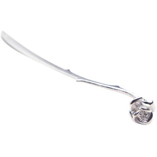 纯银玫瑰花书签小王子送女友老婆纪念生日情人节礼物品盒套装驯养