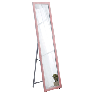 实木镜子全身穿衣镜落地家用女生卧室壁挂贴墙ins立体挂墙试衣镜