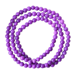 天然紫云母三圈款手链 女款紫色系水晶饰品礼物