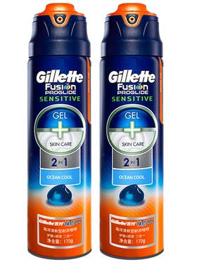 刮胡膏Gillette/吉列剃须泡啫喱
