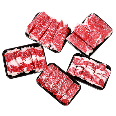 澳洲和牛火锅肥牛卷雪花牛肉片