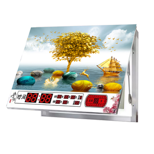 新款电表箱万年历装饰画带钟表时间遮挡电闸箱总开关客厅走廊厨房