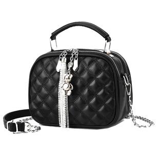 菱格链条包包女2025新款轻奢女包小方包时尚休闲手提单肩斜挎包潮