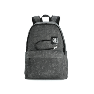 FILA FUSION斐乐潮牌情侣款背包2024秋新款时尚休闲双肩包电脑包