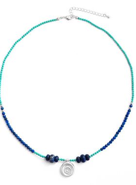 2025新款新中式简约蓝色系项链