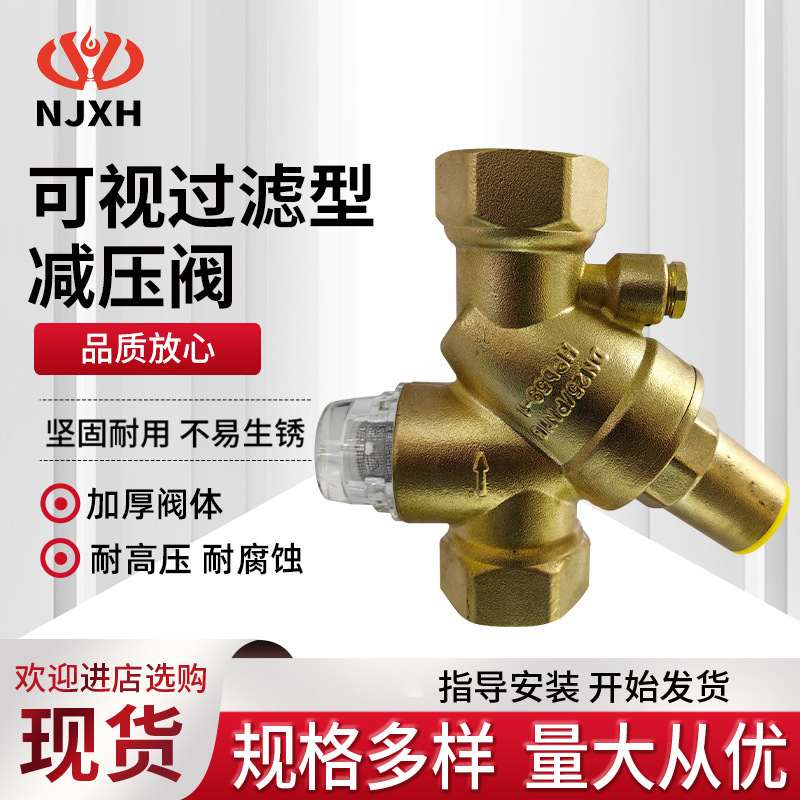 可视过滤型减压阀自来水电热水器减压阀家用水管可调式过滤减压阀