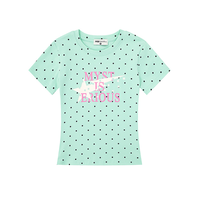 DARKAGE原创满印波点星星短袖T恤