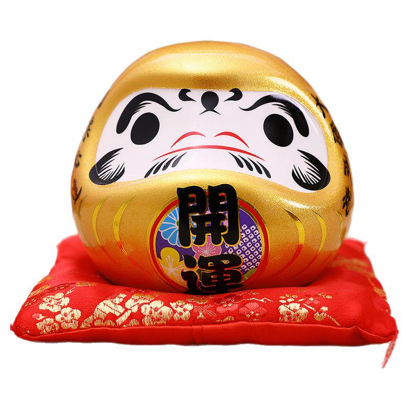 日本达摩摆件陶瓷储蓄罐小号礼品装饰品客厅店铺招财猫创意存钱罐