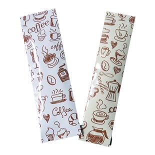 加厚咖啡条状袋子密封咖啡豆粉末包装袋印花铝箔自立自封袋子定制