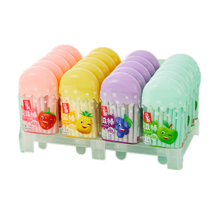 酸甜水果味棒网红吸管糖果 CC乐雪糕造型儿童怀旧小时候零食C吸棒