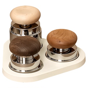 泰摩蘑菇布粉套装58mm意式咖啡机布粉器意式恒力压粉锤咖啡布粉针