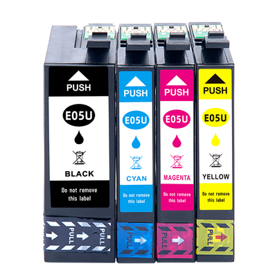 适用原装爱普生T05U墨盒WF-4838 WF-7848 WF-7318 7841 7840 WorkForce彩色打印机墨盒T05N非原装黑色墨水盒
