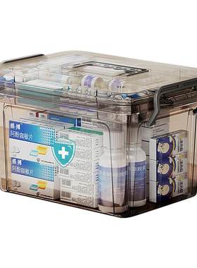 透明医药箱家用急救大容量