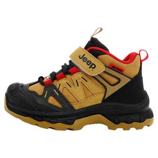 jeep儿童运动鞋男童女童秋冬新款加绒二棉男孩防水防滑登山鞋大棉
