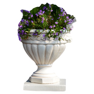 欧式高档罗马柱子花盆别墅门口大号落地阳台庭院花园底座摆件花架