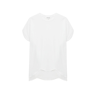 IT 日本ENFÖLD女装宽松短袖T恤新款时尚日系不规则下摆上衣280411