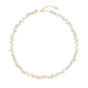 新款加长精品天然巴洛克异形淡水珍珠项链女款秋冬毛衣链错位孔潮