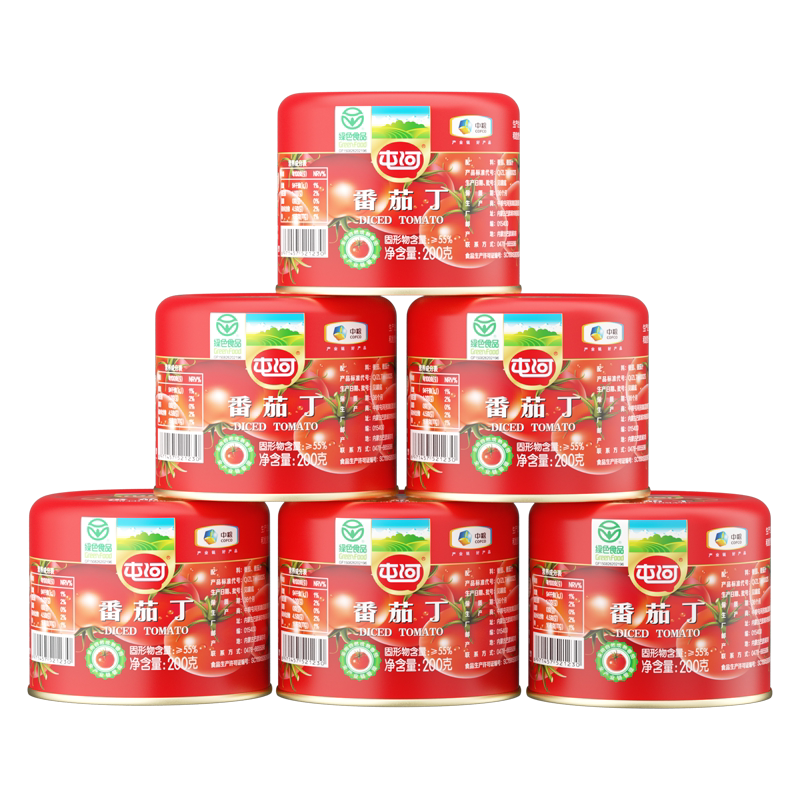 【26年8月新日期】中粮屯河新疆内蒙番茄丁罐头200g番茄酱西红柿