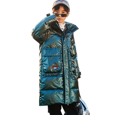 儿童长款加厚羽绒服零下30度抗寒