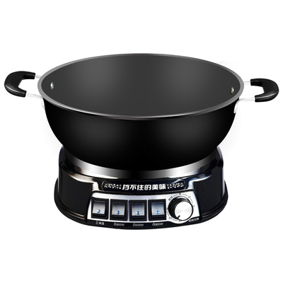 多功能铸铁电炒锅大功率防干烧