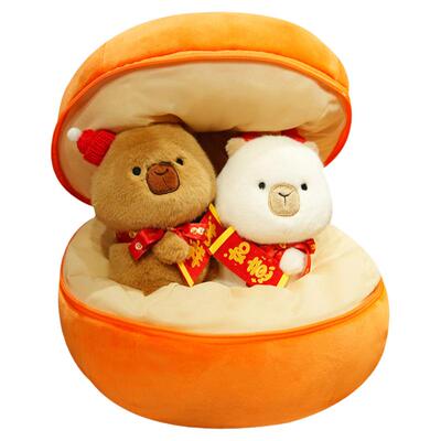 豚个好柿水豚玩偶公仔卡皮巴拉