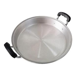 抛光款家用老式加厚特厚铝锅超厚铝平底锅中式燃气灶适用吕平底锅