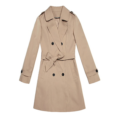 新品修身收腰风衣中长韩版春秋