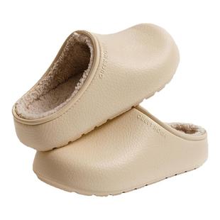 防水棉拖鞋女款冬季2025新款室内家居防滑防臭家用保暖棉拖女冬天