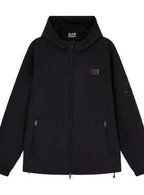 EA7/阿玛尼男士连帽拉链运动夹克