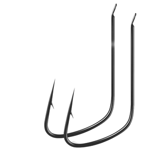 竞技狼牙鱼钩散装细条正品钛合金袖钩有刺钩黑坑竞技野钓鲫鱼鲤鱼