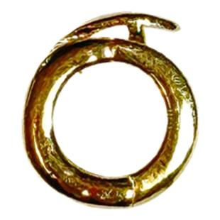 洪菁手作 1.5mm衔接扣18K金玉石黄金吊坠挂绳配饰